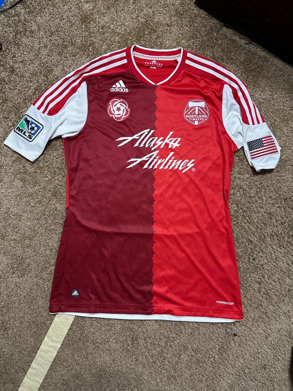 Adidas Red Portland Timbers Jersey